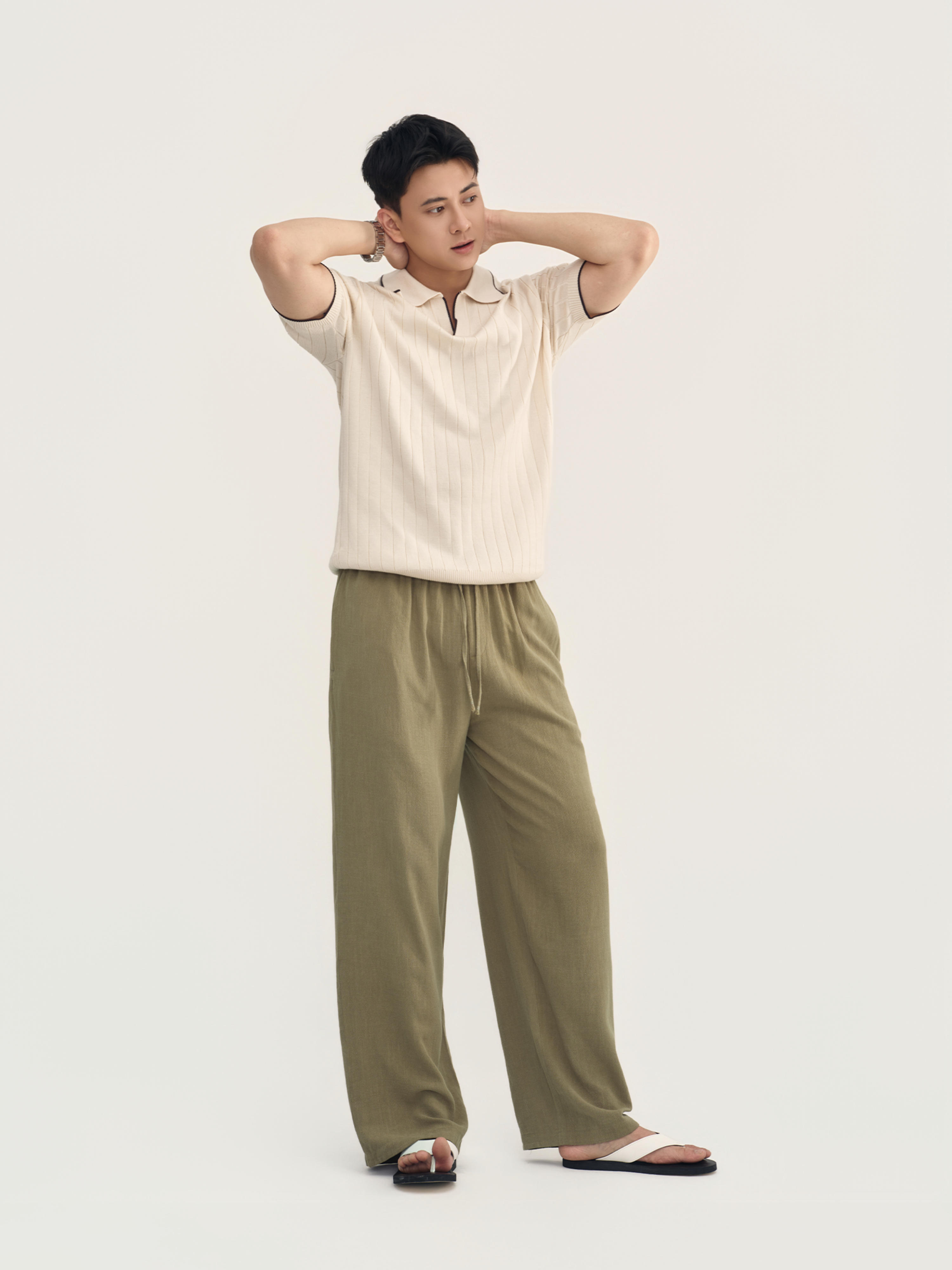 Áo Polo Dệt Kim Pace Sợi Viscose Form Regular_thumbnail_4