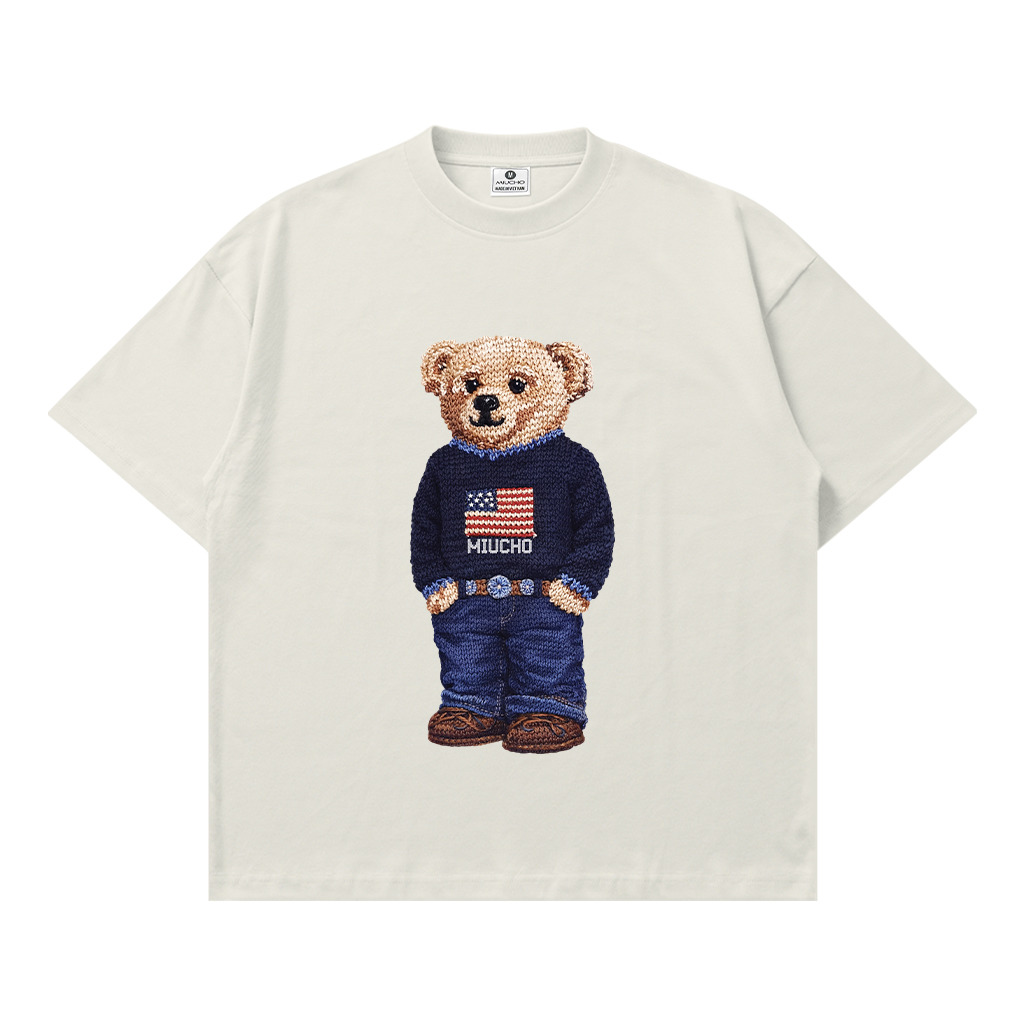 Áo thun boxy nam nữ Teddy đứng form Miucho 3460_thumbnail_9