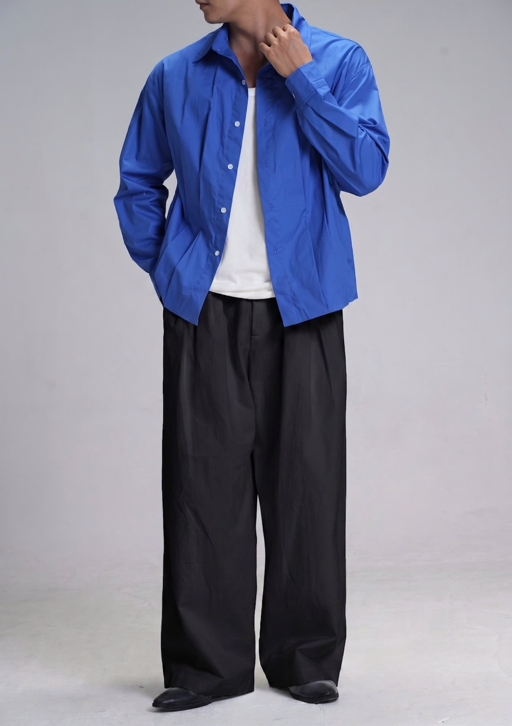 Decynt Pants 01 - Quần suông xếp ly chất liệu 100% cotton 350gsm_thumbnail_9