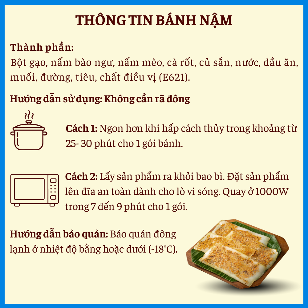 [Đông Lạnh] Bánh Nậm Chay (35g x 6 cái)_thumbnail_3