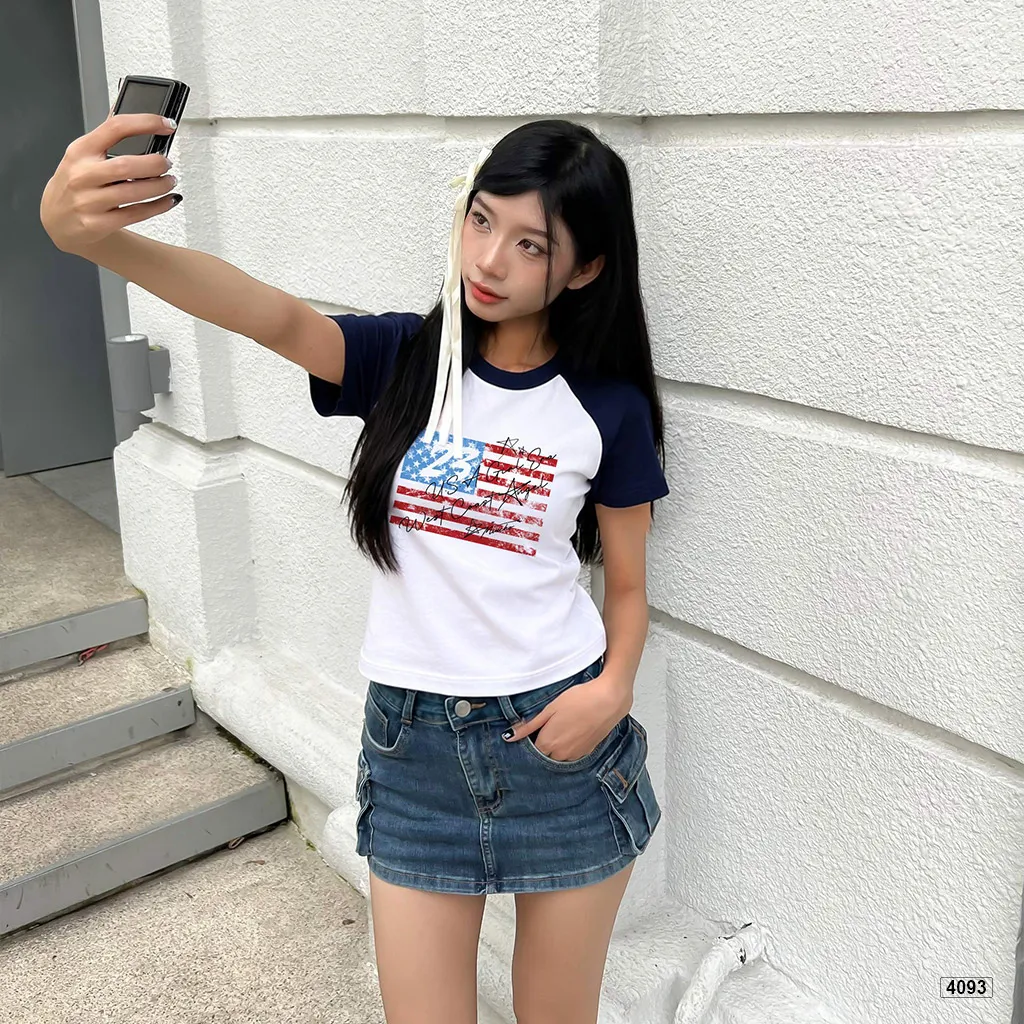 Áo babytee phối tay phong cách cá tính Miucho 4093_thumbnail_2