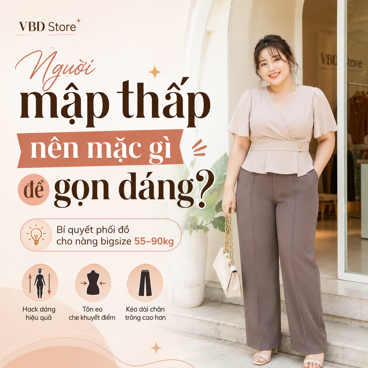 Người mập thấp nên mặc gì để gọn dáng? | VBD Store