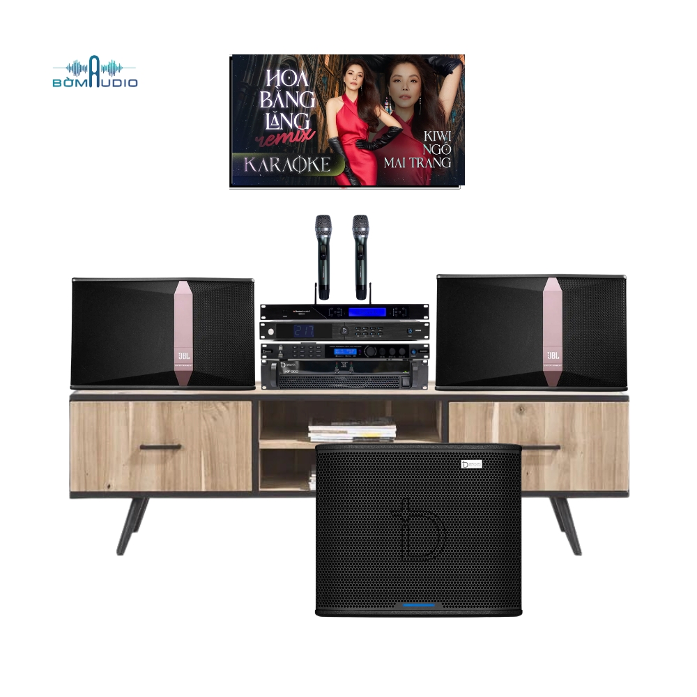 Combo Karaoke JD2 Vang Số DBAcoustic D500P + Cục Đẩy DBACOUSTIC KP500 + Mic BOSTON ACOUSTICS WMS610 + Quản Lý Nguồn DBACOUSTIC DB SP600S + Loa JBL KI510 + Loa Subwoofer DBACOUSTIC LX S32SA G2_thumbnail_0