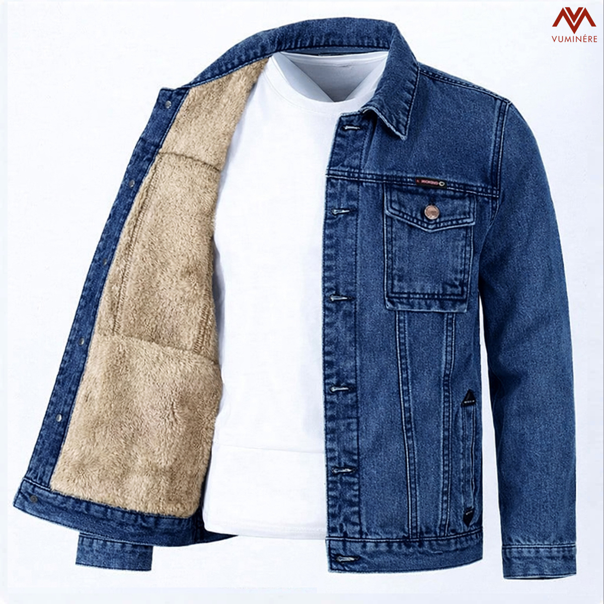 Áo khoác lót lông Jacket Jeans nam ( AZ8 )