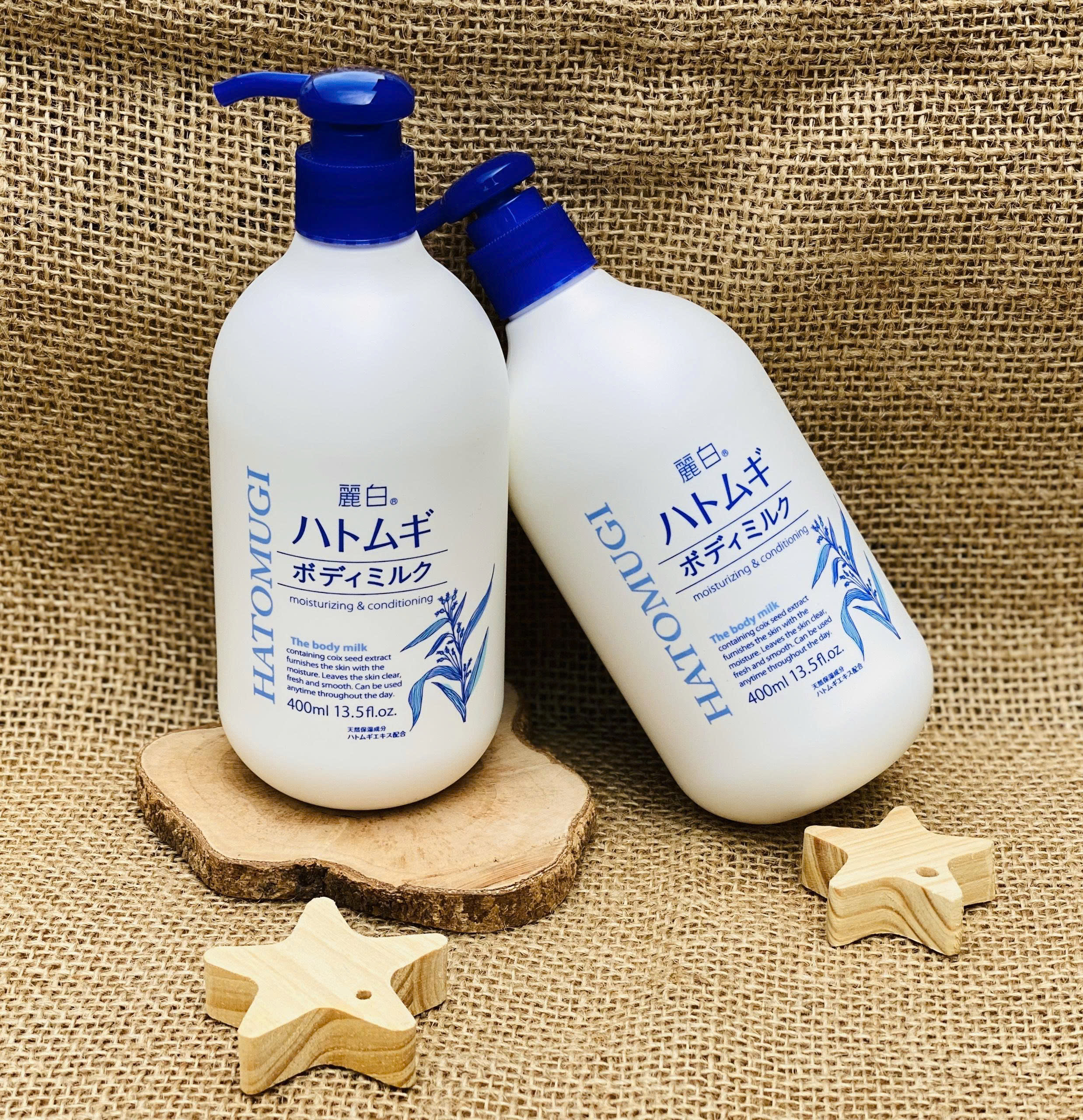 SỮA DƯỠNG THỂ LÀM TRẮNG DA HATOMUGI BODY MILK 400ML_thumbnail_1