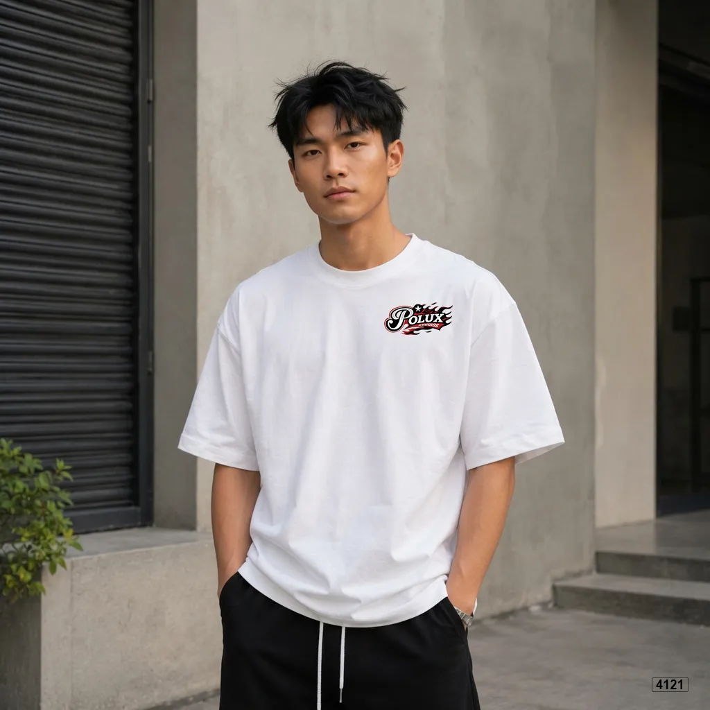 Áo thun nam oversize basic dễ phối Polux 4121_thumbnail_6
