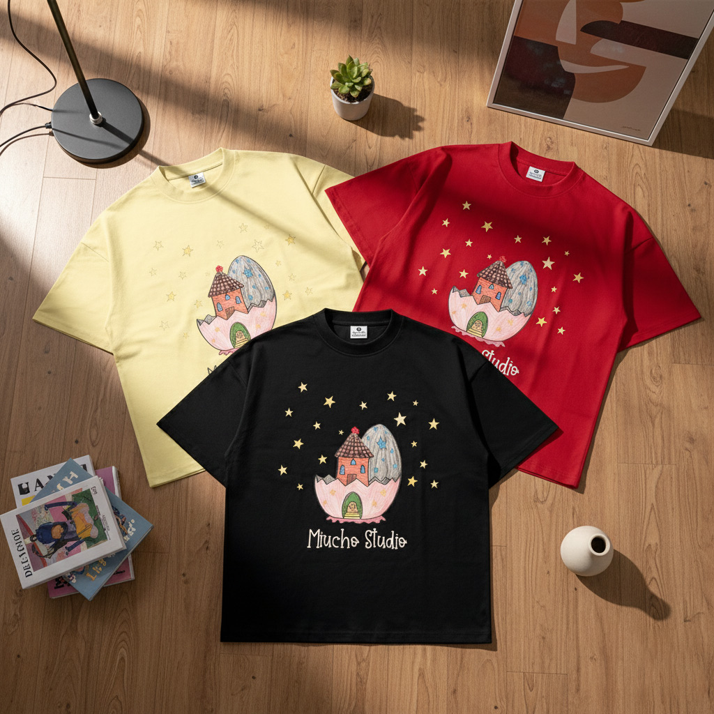 Áo thun nữ form boxy hoạt hình mùa hè Dreamee đáng yêu chất thoáng mát Miucho 3744_thumbnail_7