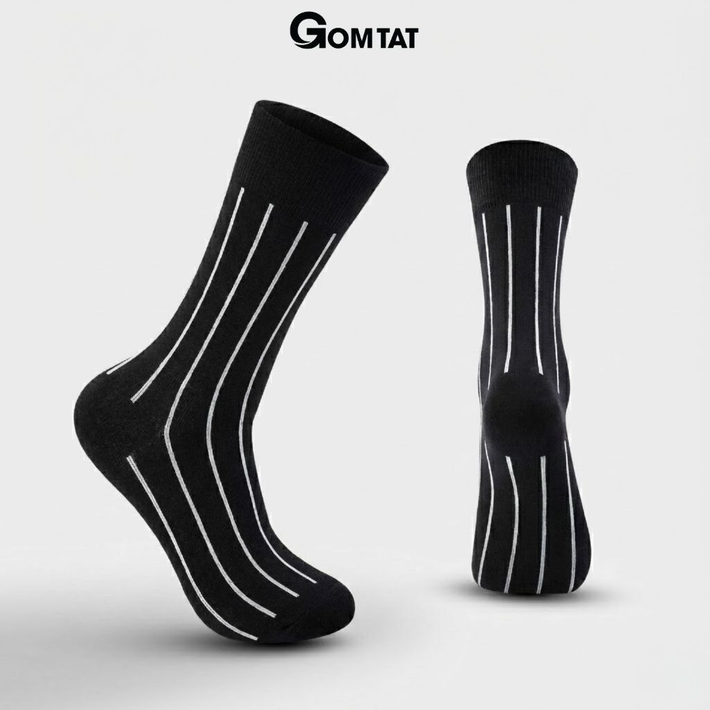 Tất giày tây nam đen sọc trắng LUX-TAYDENSOCTRANG_thumbnail_0
