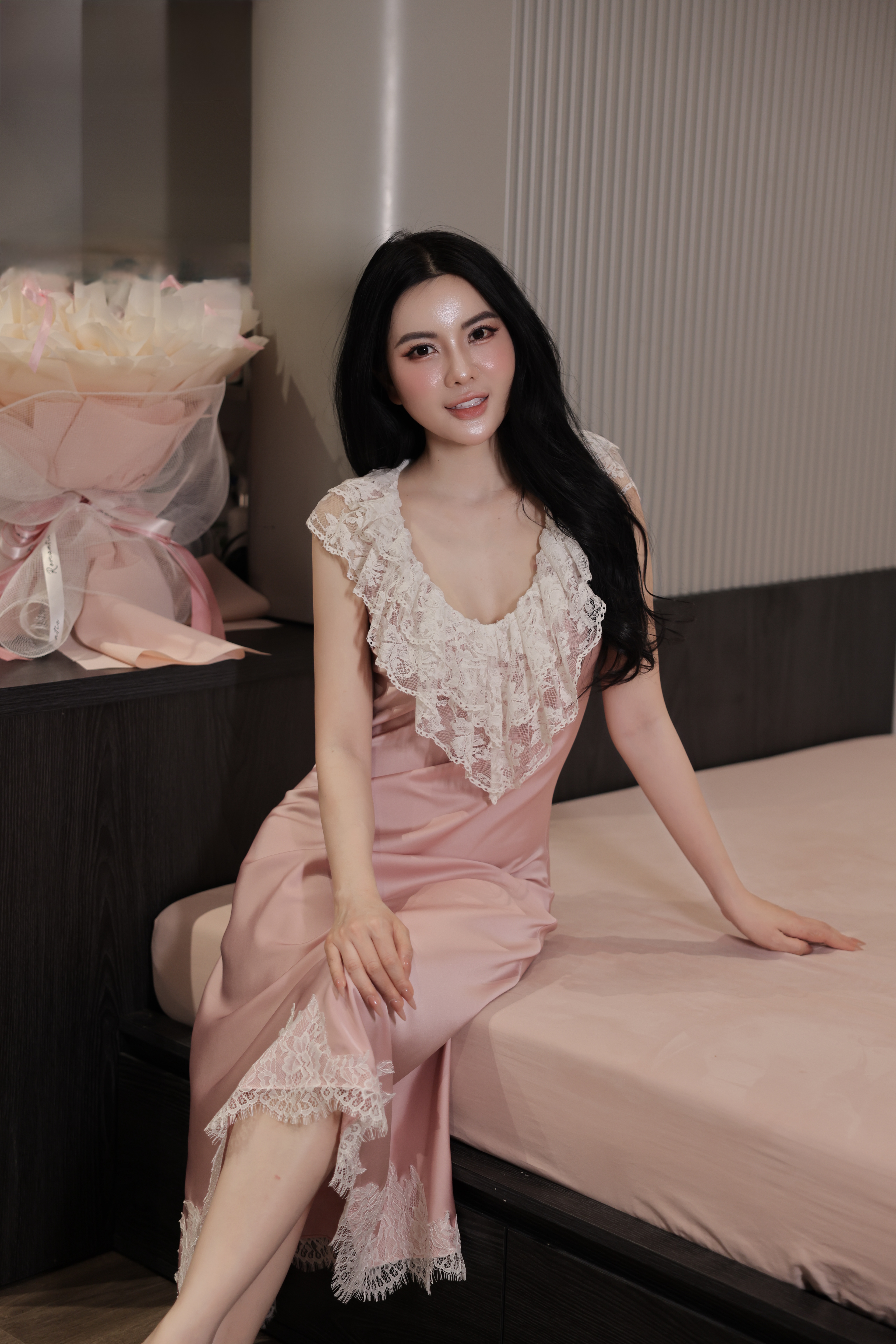 Váy Lụa Phối Ren V56_thumbnail_2