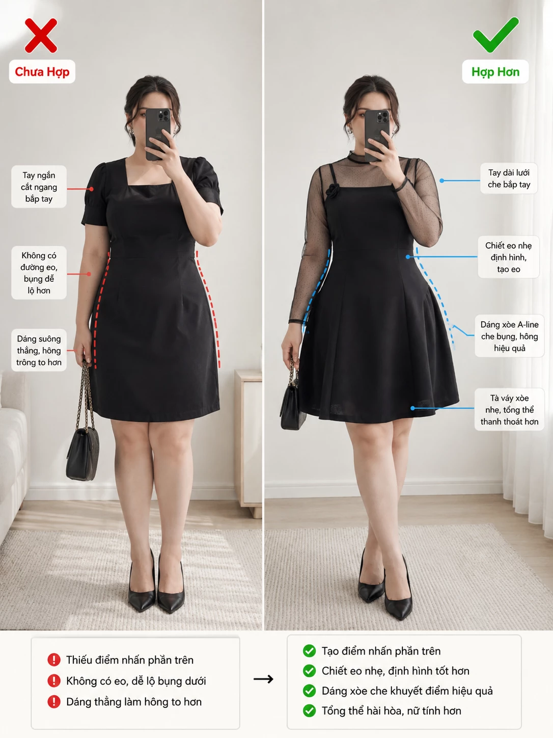 Ảnh tư vấn form đầm dáng A bigsize kèm áo lưới kim tuyến V-DA215