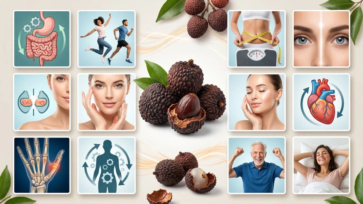10 Công Dụng Sức Khỏe Vượt Trội Của Vải Thiều Sấy Khô