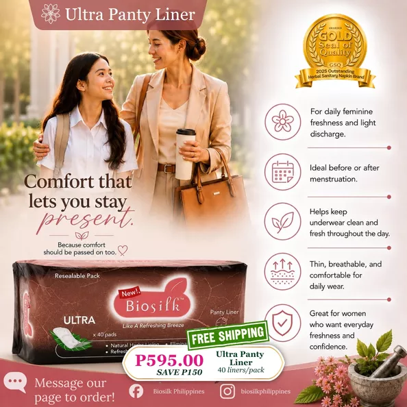 Product image - Biosilk Ultra Panty Liner