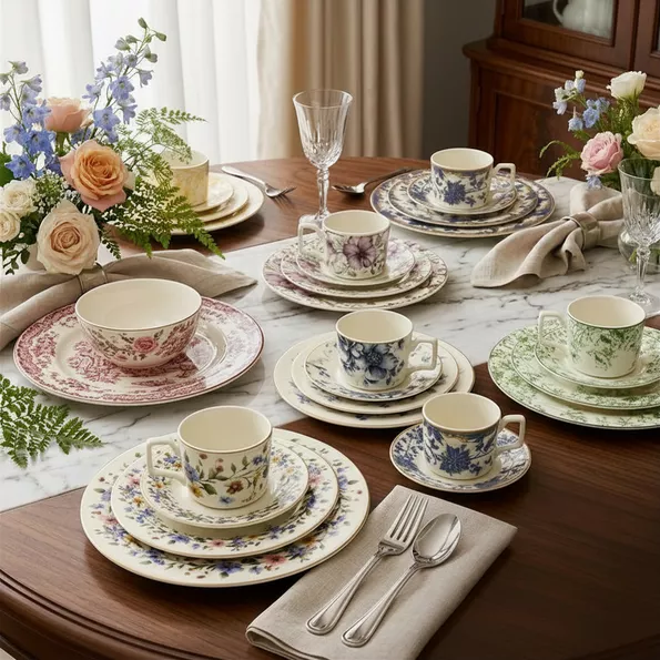 Product image - Floral Ceramic Dinneware