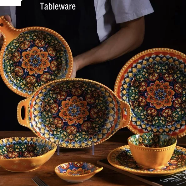 Product image - Bohemian Dinnerware YELLOW