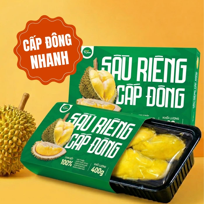 Sầu riêng cấp đông chín cây thơm ngon, bổ dưỡng
