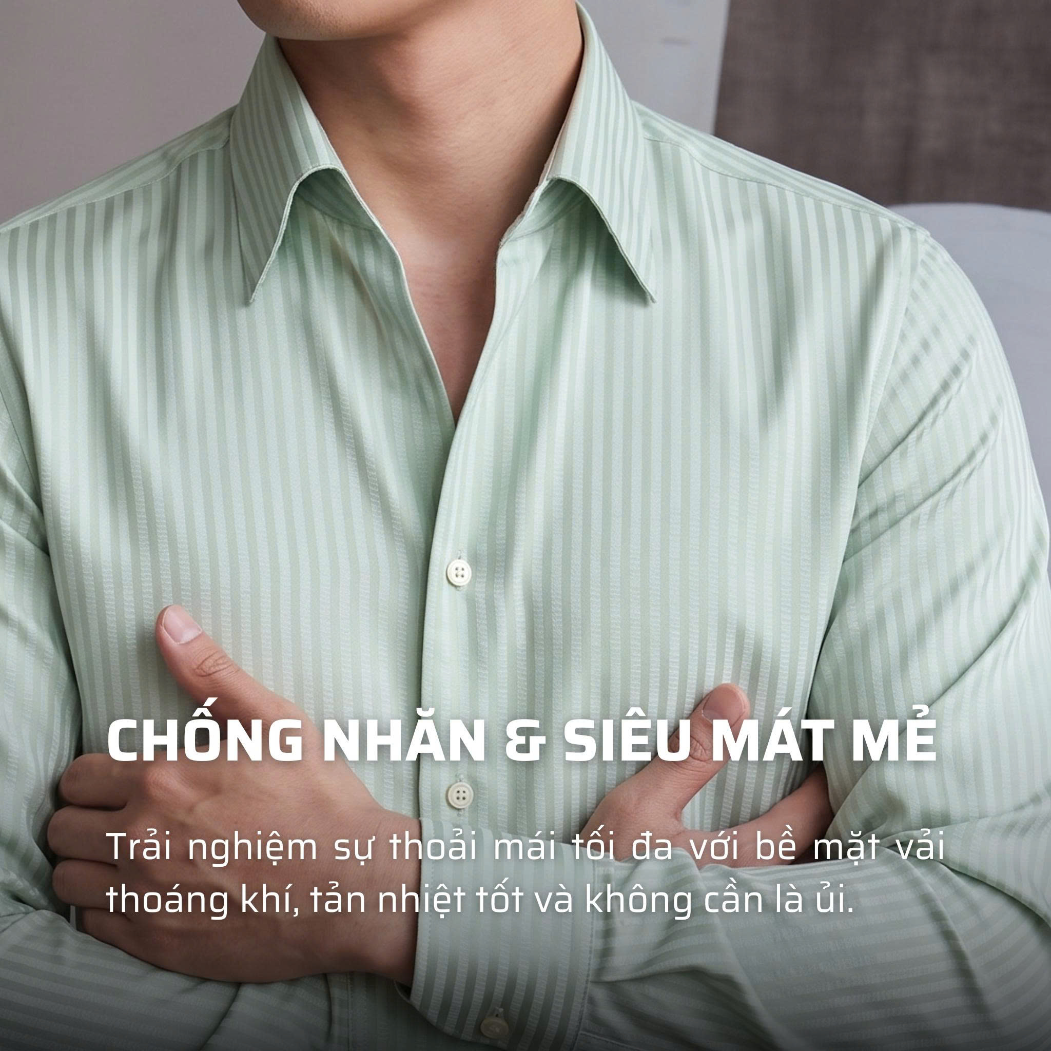 Áo Sơ Mi Seersucker Cổ Button Down_thumbnail_4