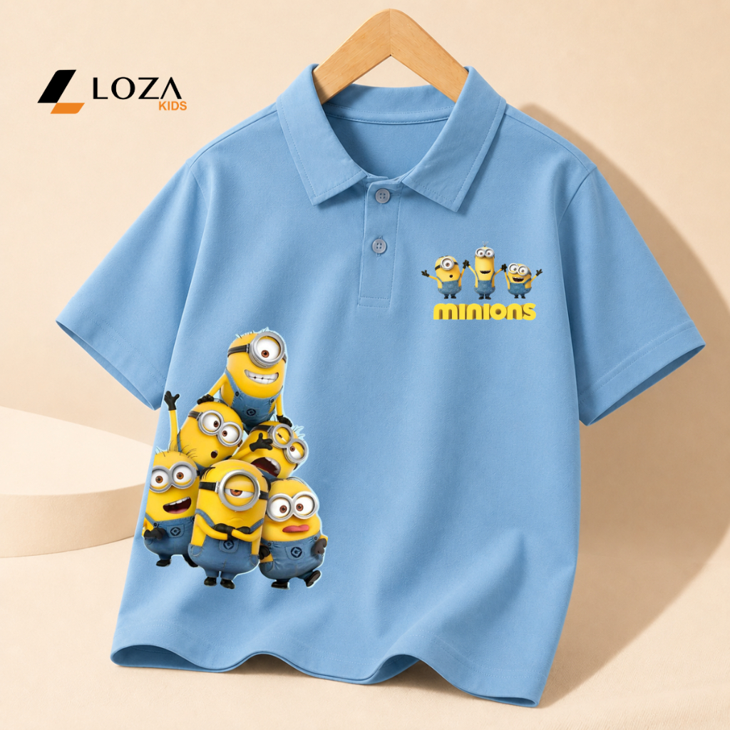 Áo polo bé trai hình Minion - Loza Kids PL3670_thumbnail_1