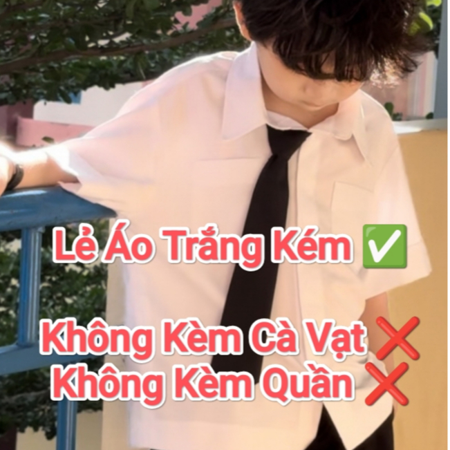 Áo Trắng Kem và Quần Sông Đen Cho Bé Đi Học Đi Chơi._thumbnail_7