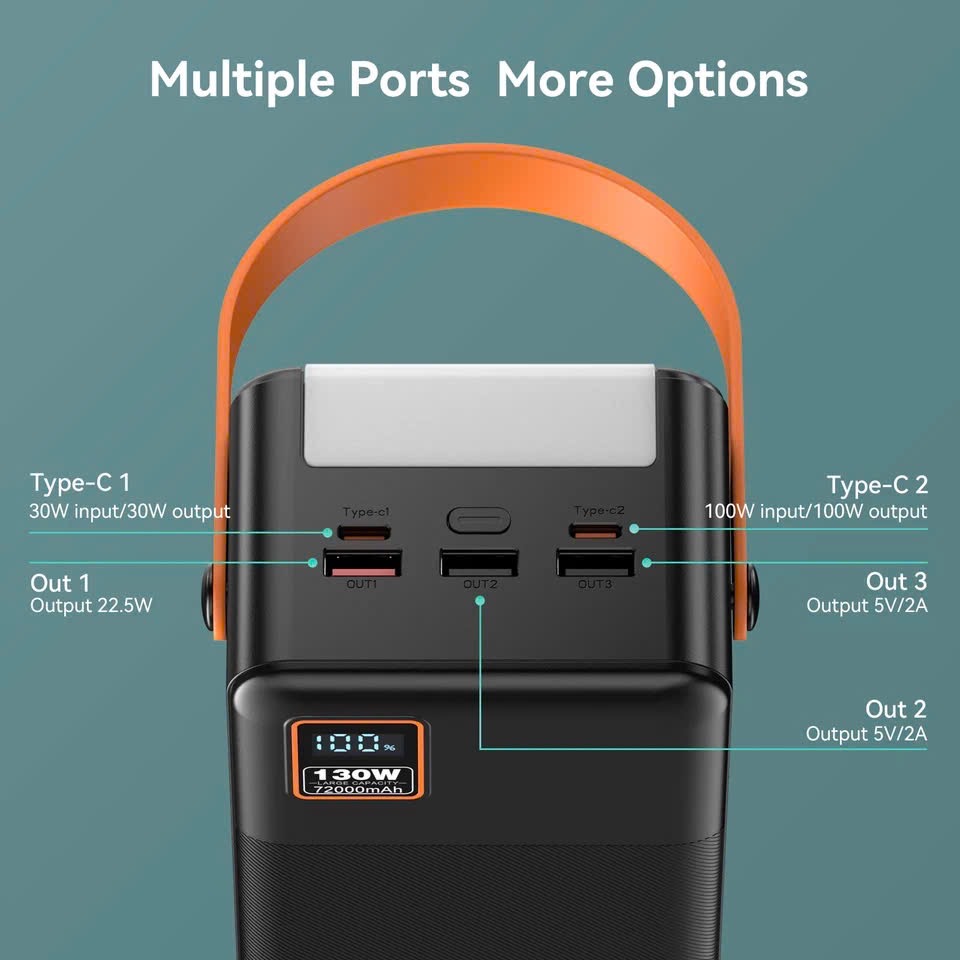 Pin Dự Phòng EnergyQC 72.000mAh Sạc Nhanh 130W CamPower One_thumbnail_9