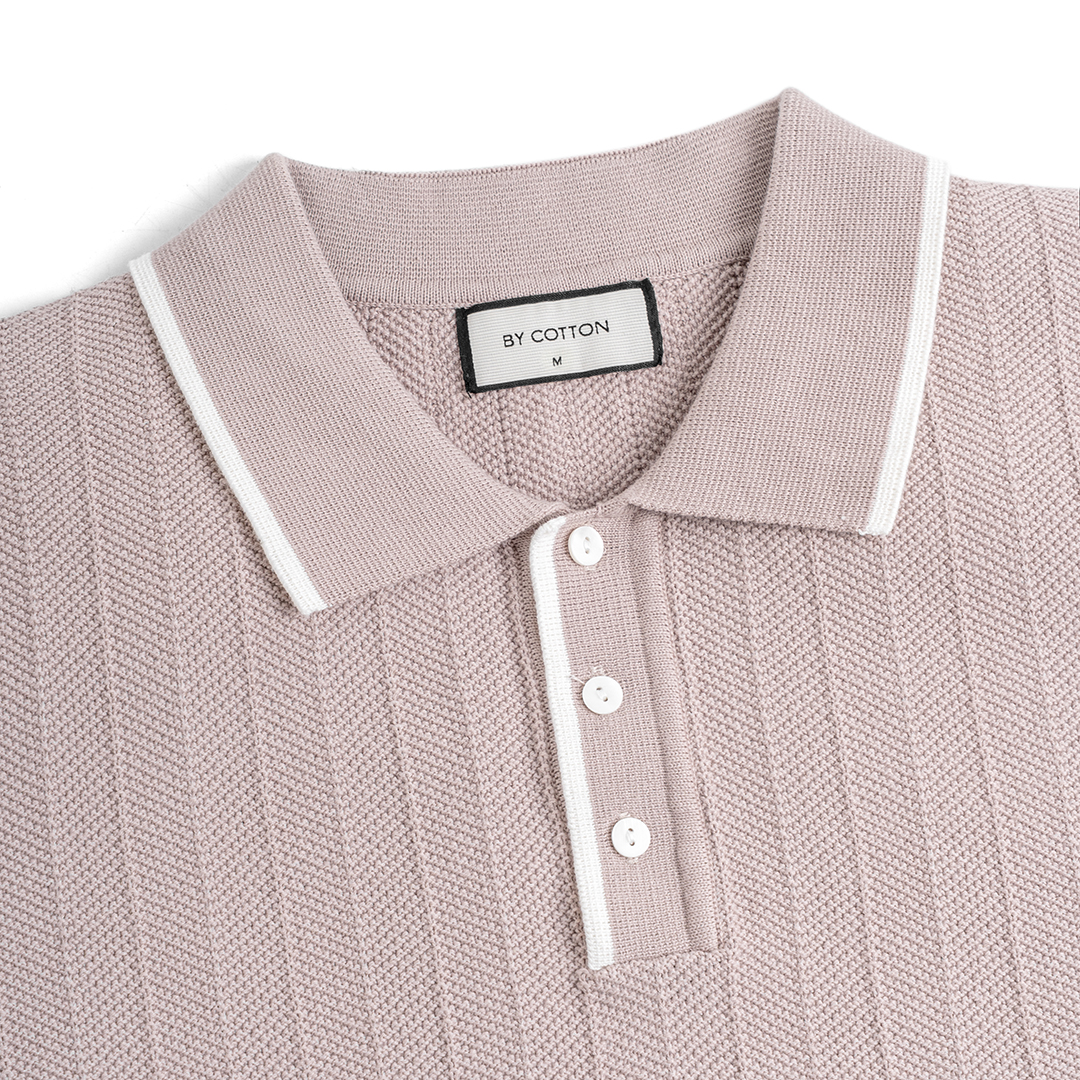 Polo Dệt Kim Herringbone Phối Viền Cổ_thumbnail_16