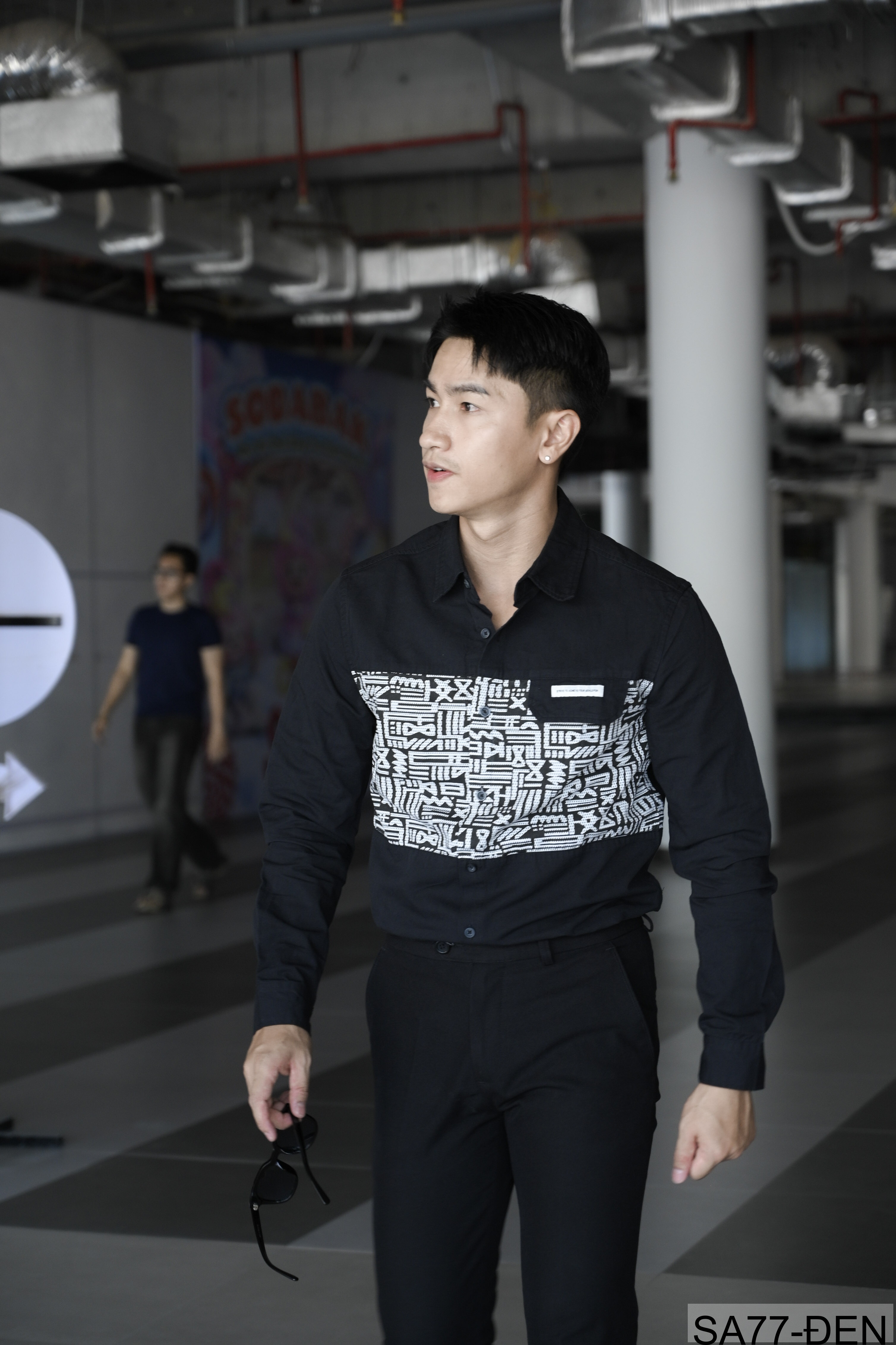 SA77 - Áo sơ mi nam dài tay phong cách Nhật, chất cotton 100%, form rộng thoải mái, họa tiết nghệ thuật độc đáo_thumbnail_7