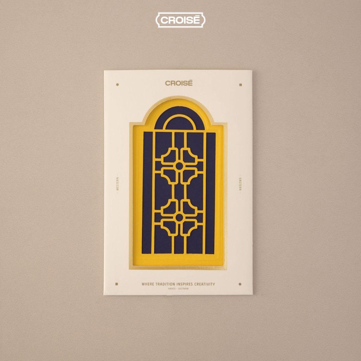 Postcard CROISÉ hoạ tiết cửa vòm Đông Dương – Maison Bagian – bìa cắt nổi 3D nghệ thuật, trang trí & quà tặng_thumbnail_5
