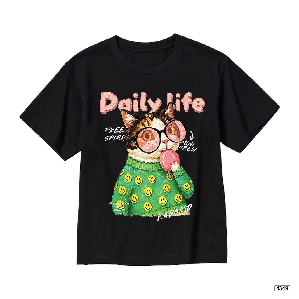 Áo thun bé trai form rộng Daily Life Cat Kado 4349_thumbnail_8