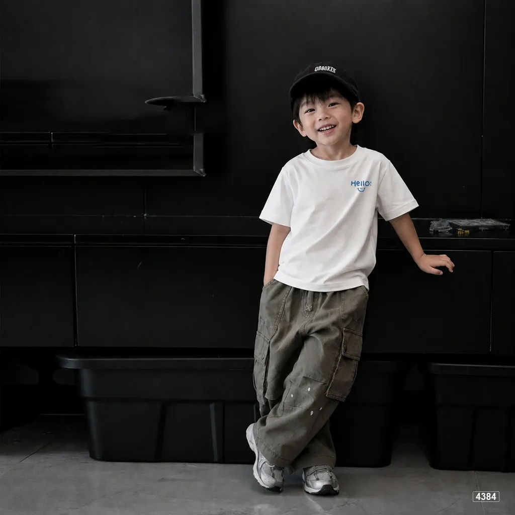 Áo thun bé trai oversize hello smile Kado 4384_thumbnail_2