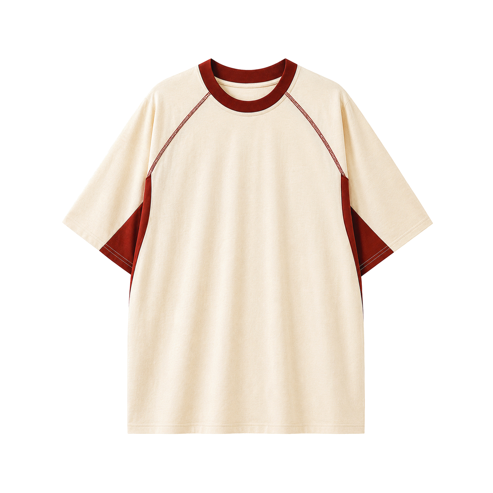 Áo Thun Viền Lé Tay Thân Oversize