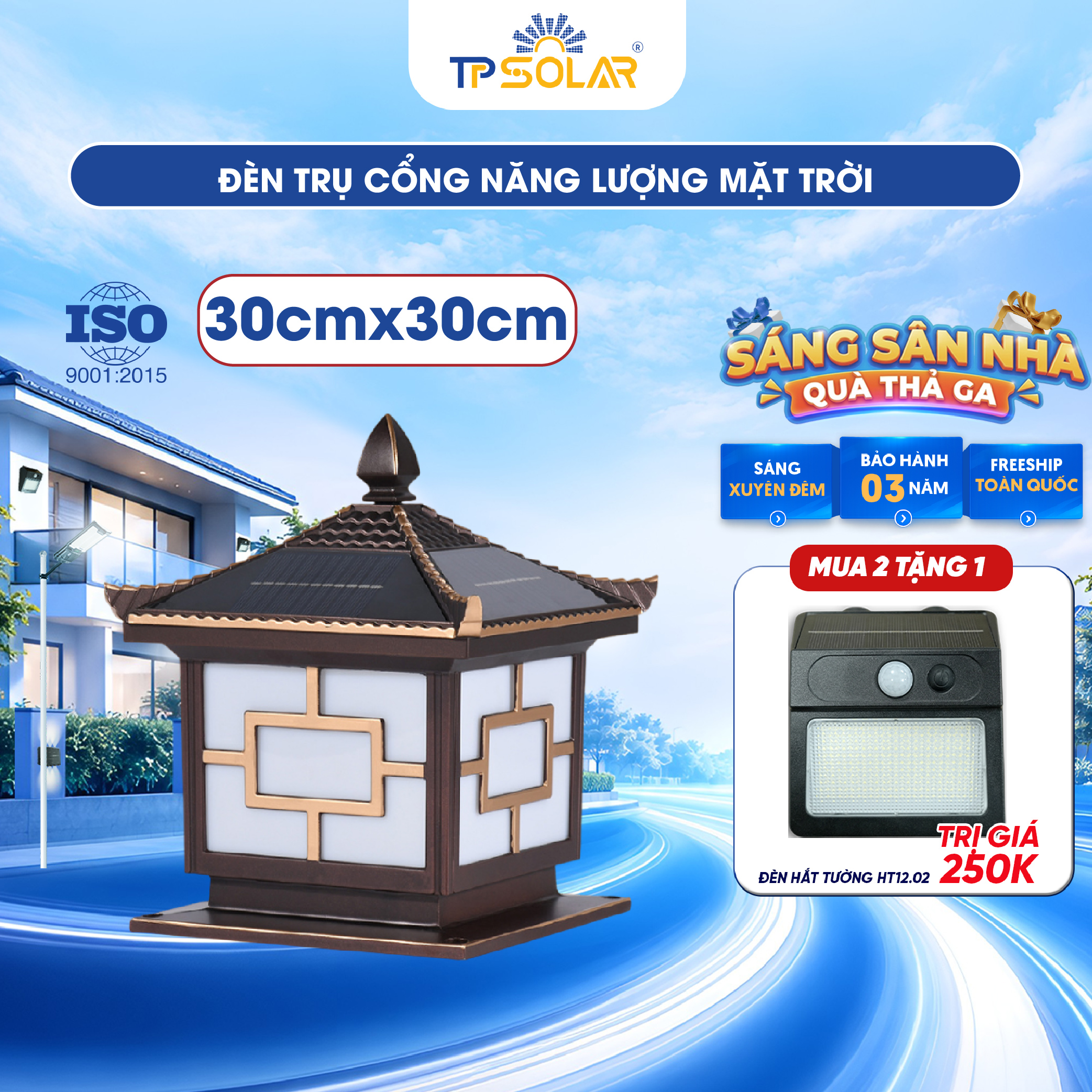 Đèn trụ cổng mái ngói năng lượng mặt trời TP SOLAR TC01_thumbnail_8