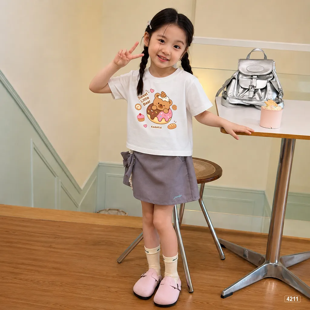 Áo thun bé gái Little Bear đáng yêu Kado 4211_thumbnail_3