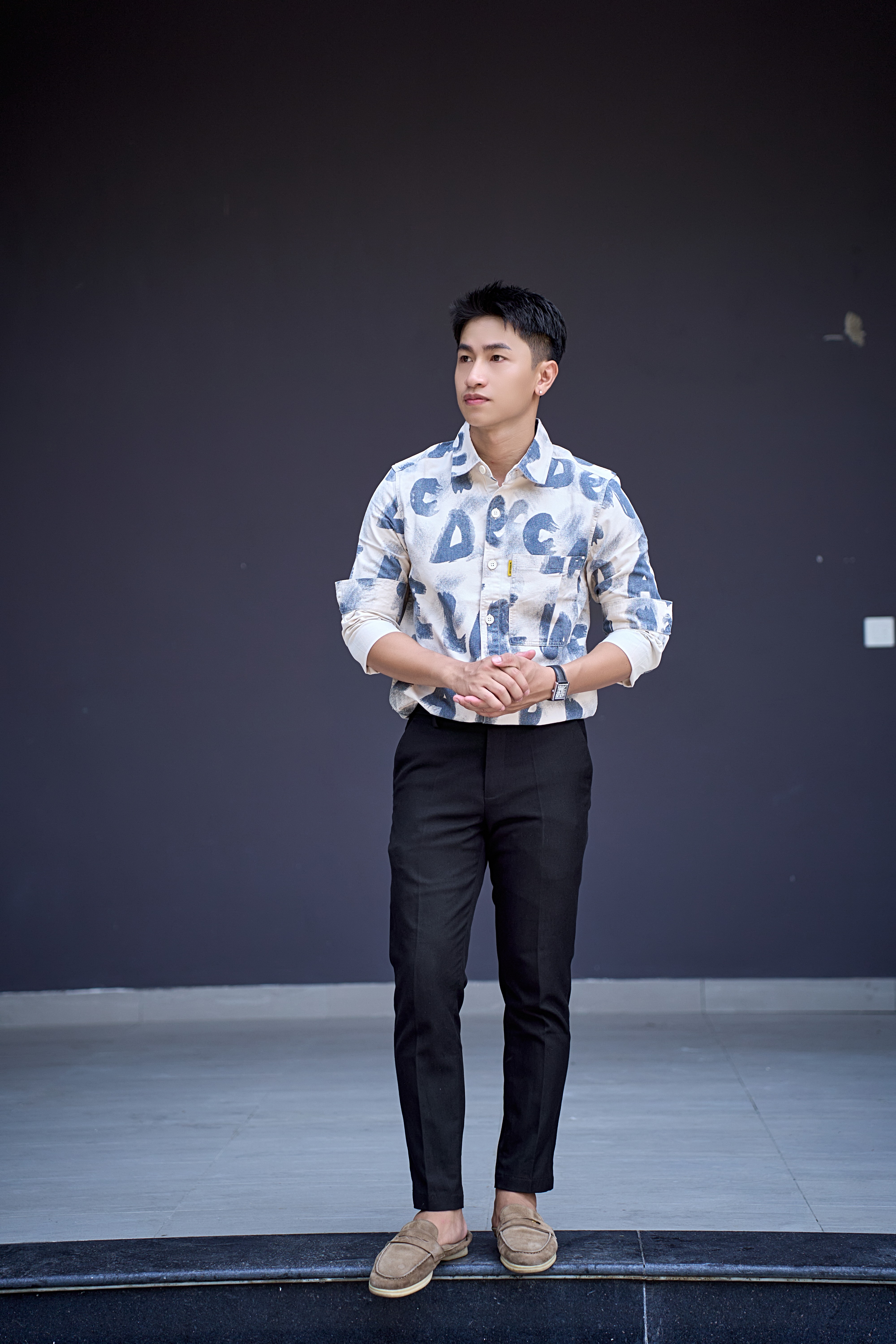 SA110 - Áo sơ mi nam dài tay in chữ nghệ thuật phong cách Nhật, chất cotton mềm mại, form rộng rãi thời thượng_thumbnail_8