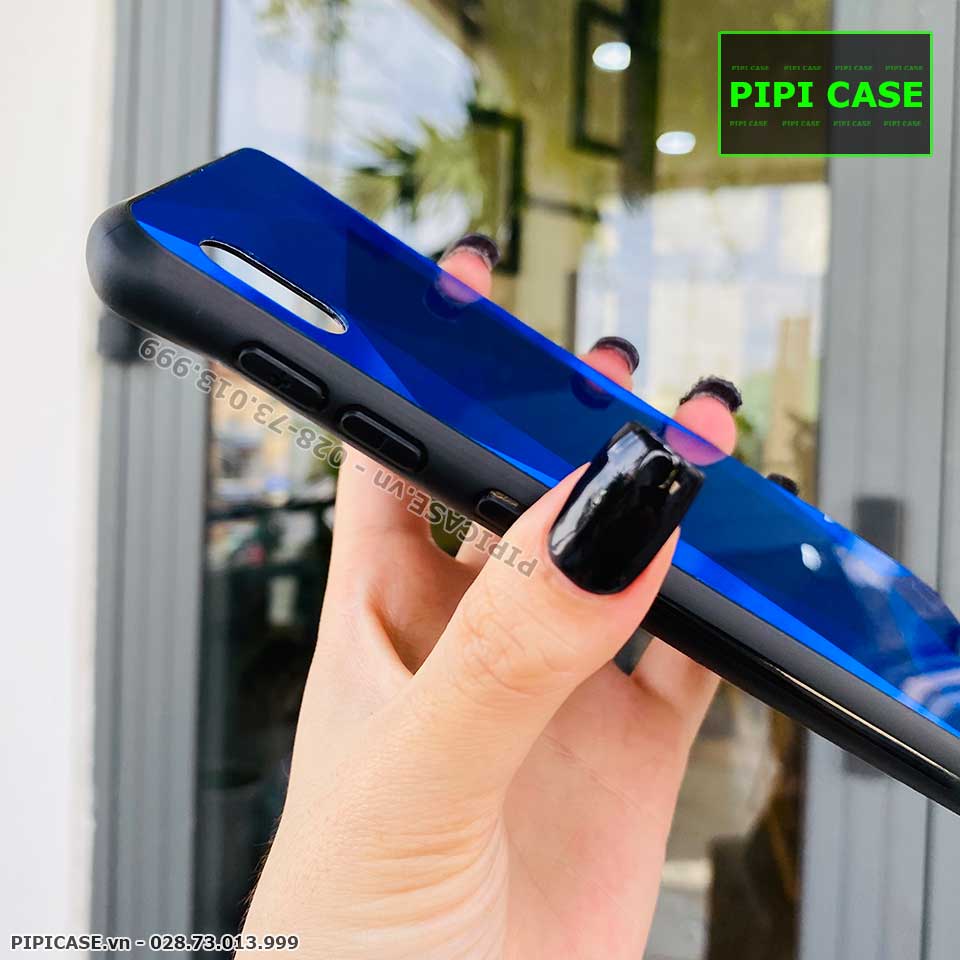 Ốp Lưng Samsung A10 - Kim Cương 6D - Xanh_thumbnail_1