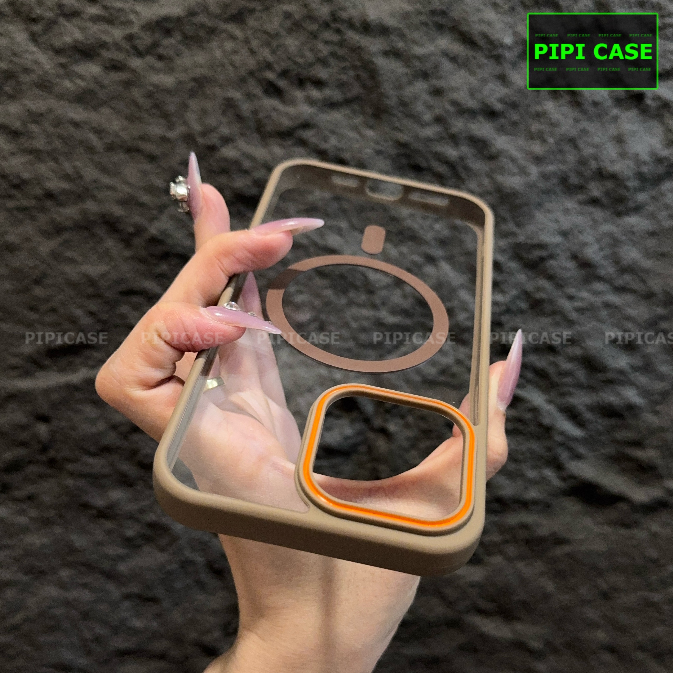 Ốp Lưng iPhone 14 Pro - KM Color - Nâu_thumbnail_1