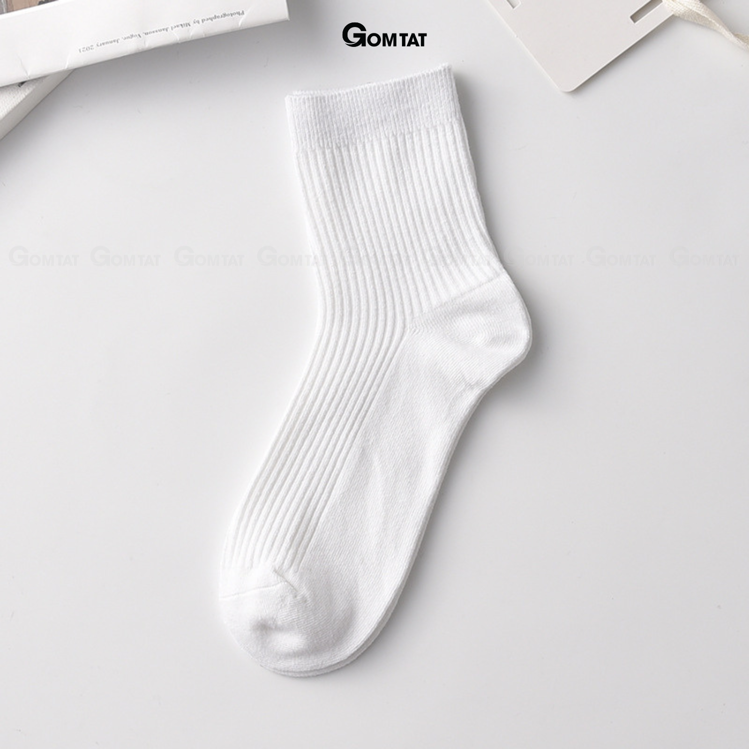Combo tất vớ cổ cao nam nữ GOMTAT trơn gân tâm, chất liệu cotton cao cấp, khử mùi - MIA-2001_thumbnail_14