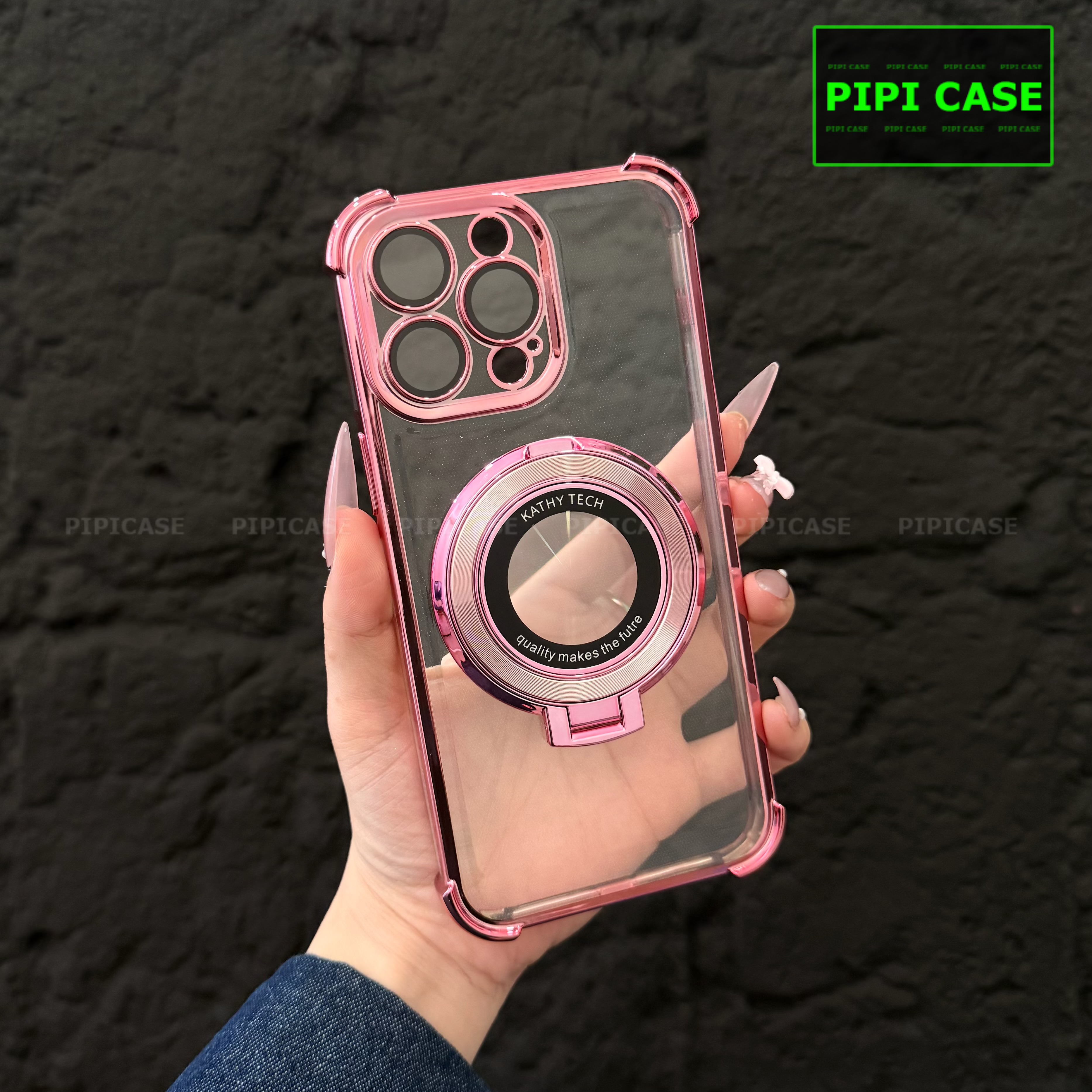 Ốp Lưng iPhone 16 Pro Max - Ven - Hồng_thumbnail_1