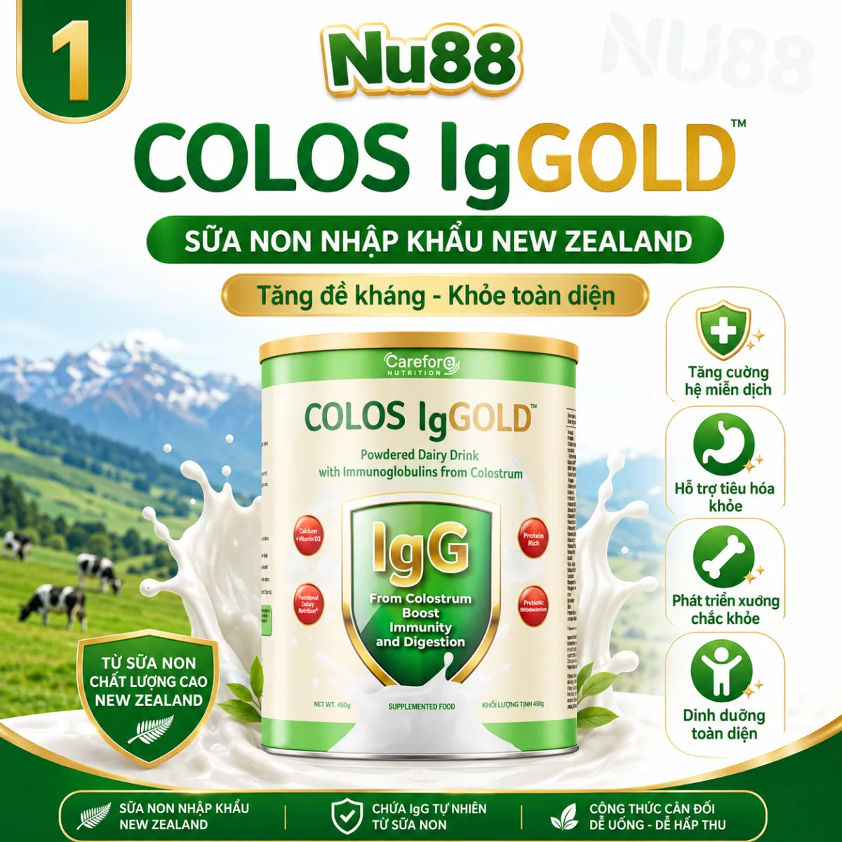 Sữa non COLOS IgGOLD nhập khẩu New Zealand - mẫu mới của Alpha Lipid_thumbnail_3