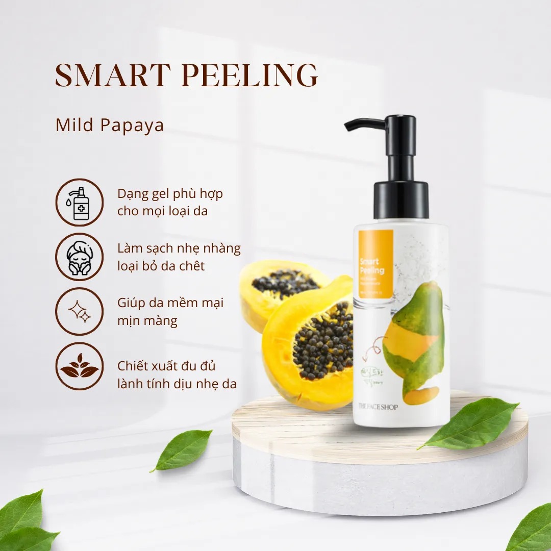 Tẩy Tế Bào Chết Đu Đủ Dịu Nhẹ 150Ml (tặng 1 srm xoài 100ml + 1 mask real Nature)_thumbnail_2