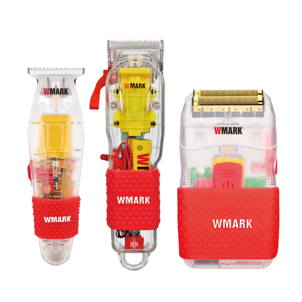 Bộ 3 Món WMARK NG-602T KIT Vỏ Trong Suốt (Tông Cắt + Tông Viền + Máy Cạo)_thumbnail_0