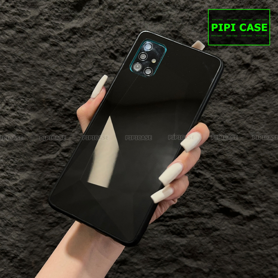 Ốp Lưng Samsung A51 - Kim Cương 6D - Đen_thumbnail_1