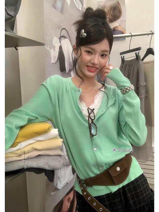 Lucas - Áo len cardigan cổ tròn cài cúc basic_thumbnail_5