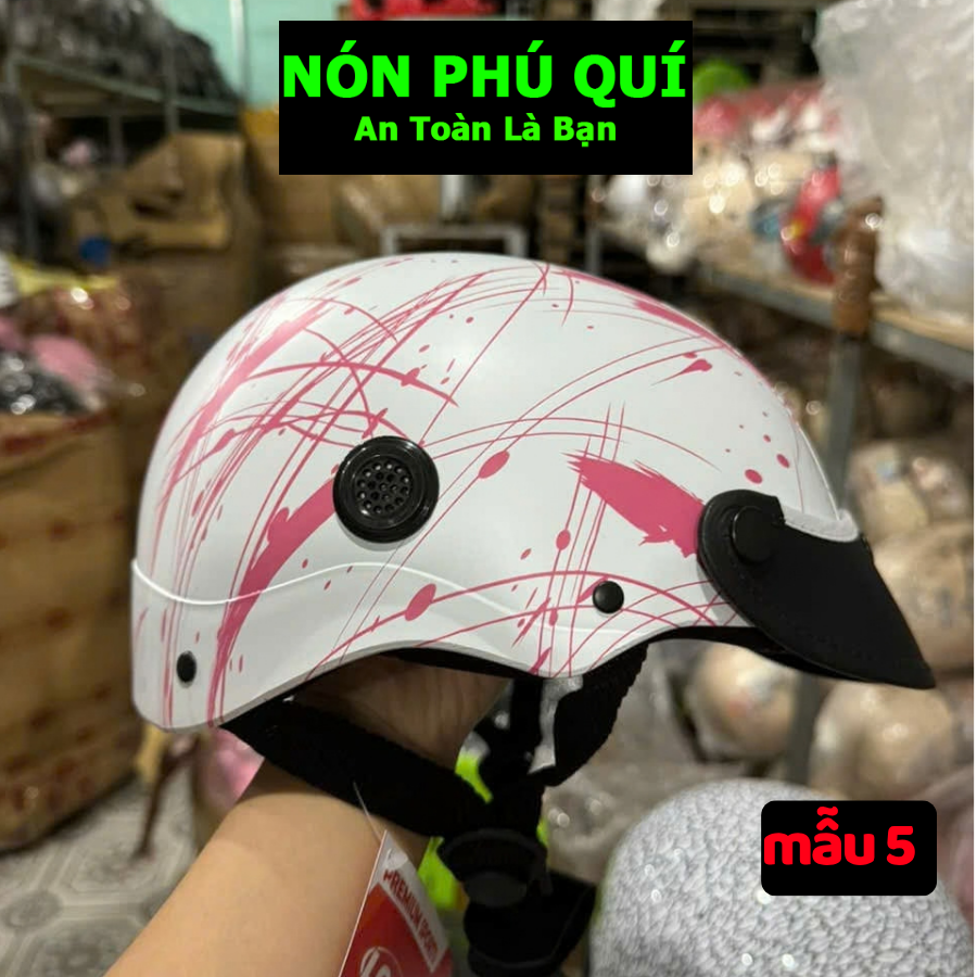 Nón 1/2 Nhúng Sơn Nhiều Màu Lựa Chọn - Nón Phú Quí