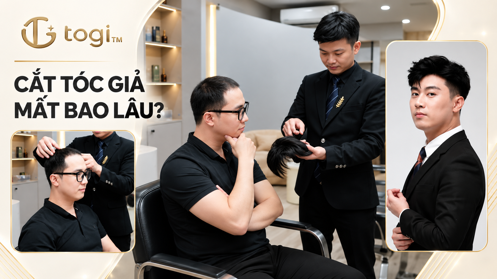 Làm Tóc Giả Nam Mất Bao Lâu? Quy Trình Tại Salon TOGI Hair - Thái Sơn Tóc Giả