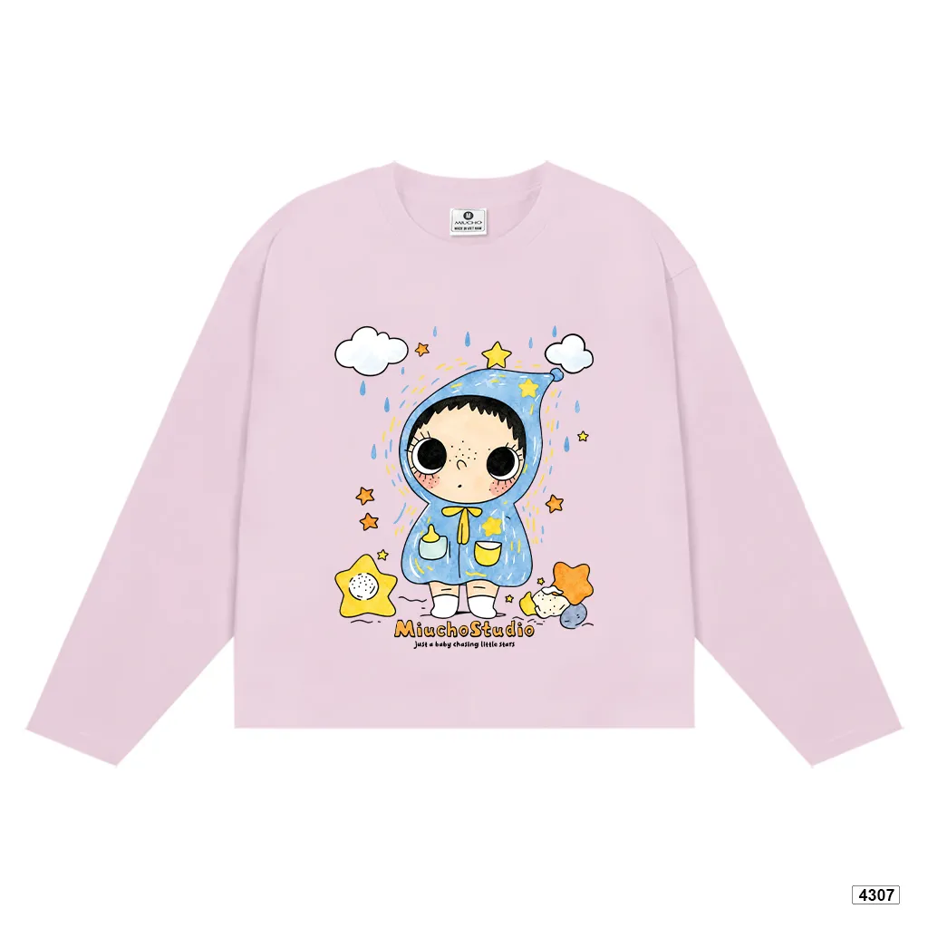 Áo thun tay dài unisex form boxy Miucho 4307_thumbnail_11
