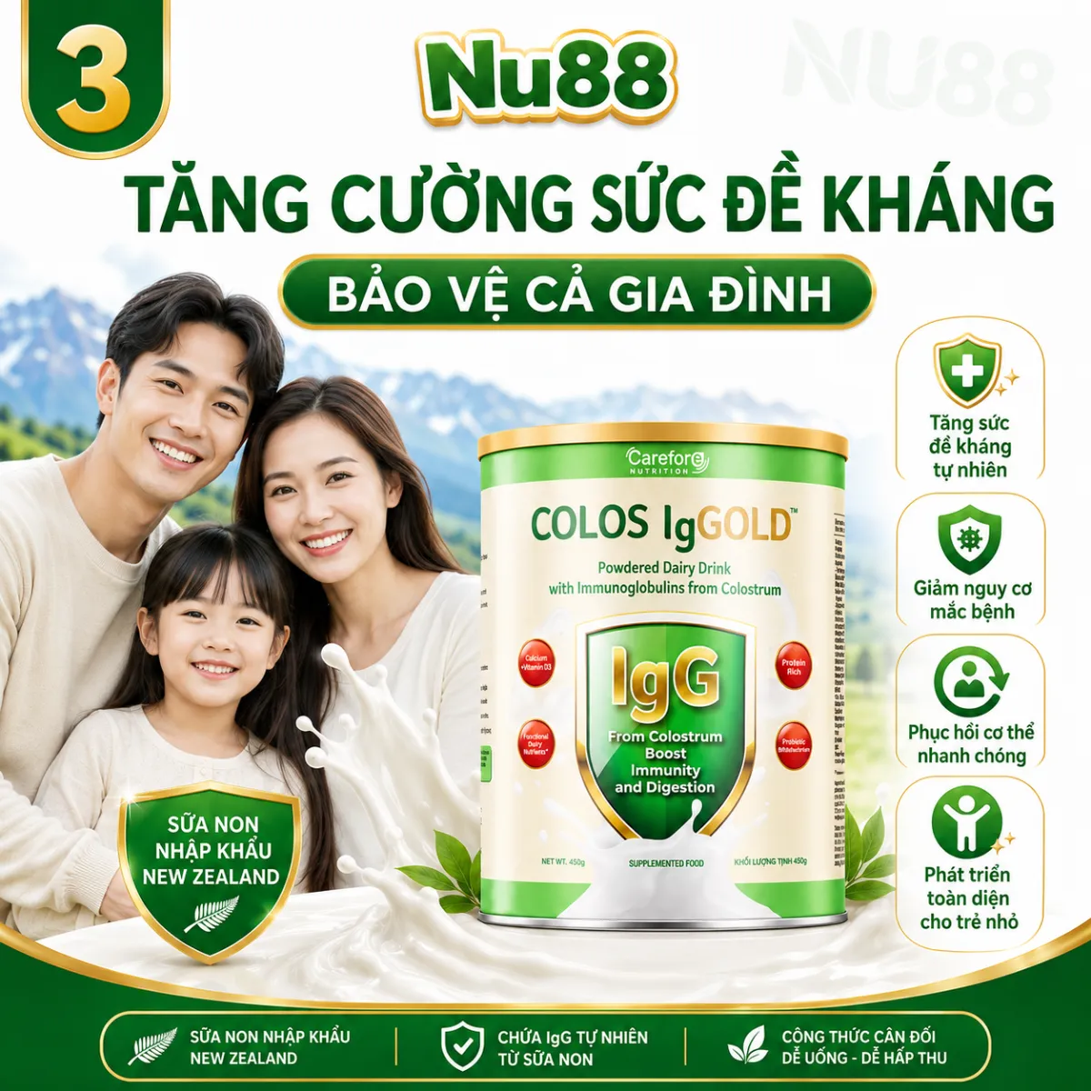 Sữa non COLOS IgGOLD nhập khẩu New Zealand - mẫu mới của Alpha Lipid_thumbnail_9