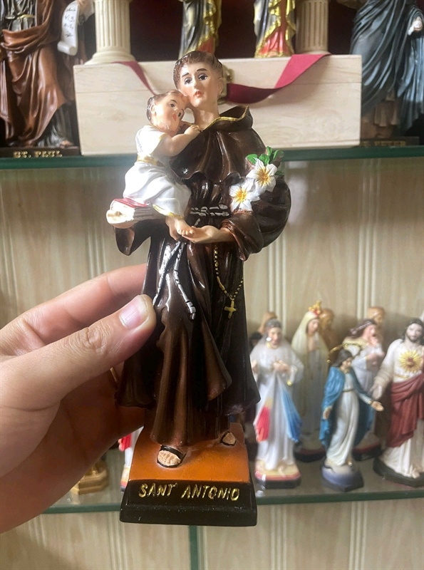 Tượng Thánh Anton màu 20cm