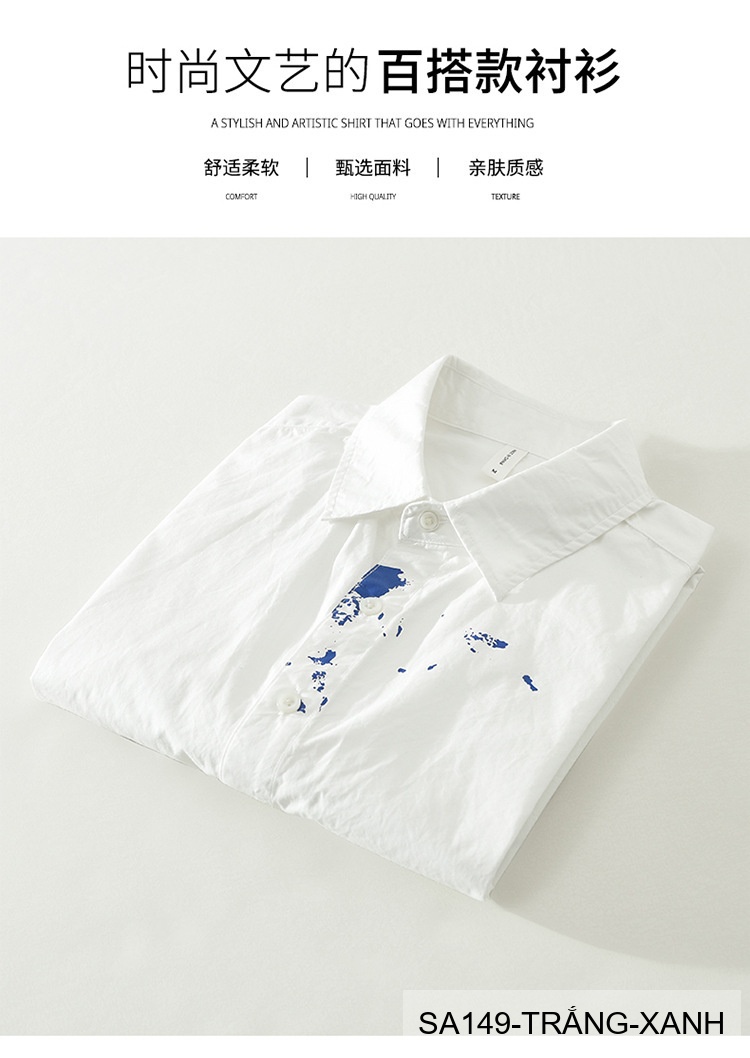 SA149 - Áo sơ mi nam dài tay phong cách Nhật Bản, chất cotton 100%, họa tiết sơn mài trẻ trung, form regular_thumbnail_5