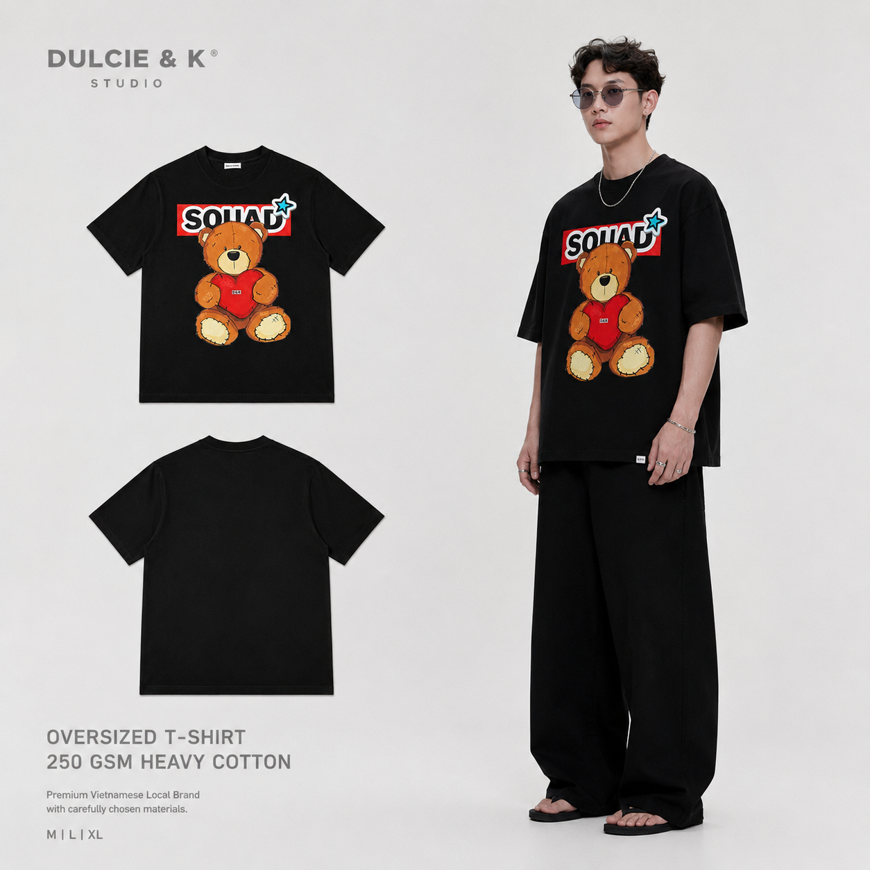 Swag Teddy DCK T-Shirt - Cotton 100%