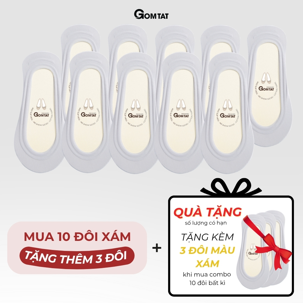 [DEAL QUÀ TẶNG] Tất búp bê nữ đi giày lười GOMTAT có đệm silicon chống tuột gót, thoáng mát mùa hè - TNBB_thumbnail_21