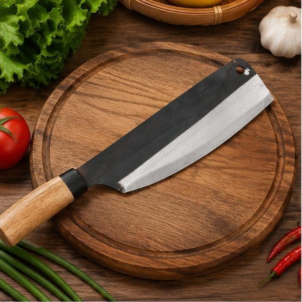 Dao mới rèn thủ công - Dao chui - thép đen siêu bén - cỡ trung